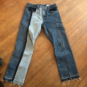 Rag and Bone patch jeans